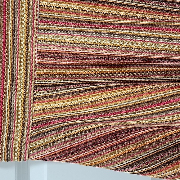 Gabby Skye Orange/Multi A-Line Sleeveless Dress | Size 6 - Picture 7 of 12